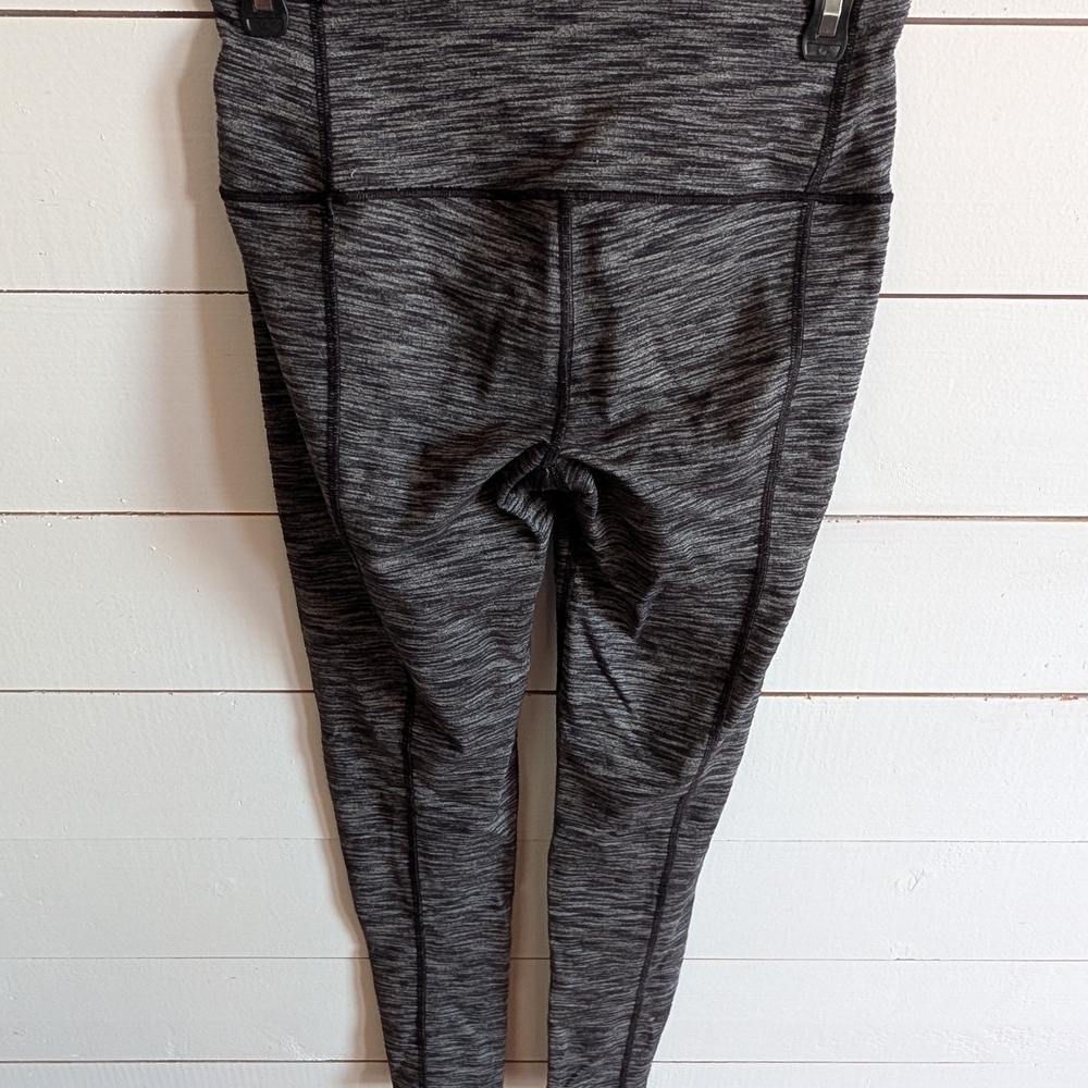 Gray High-Waisted Leggings